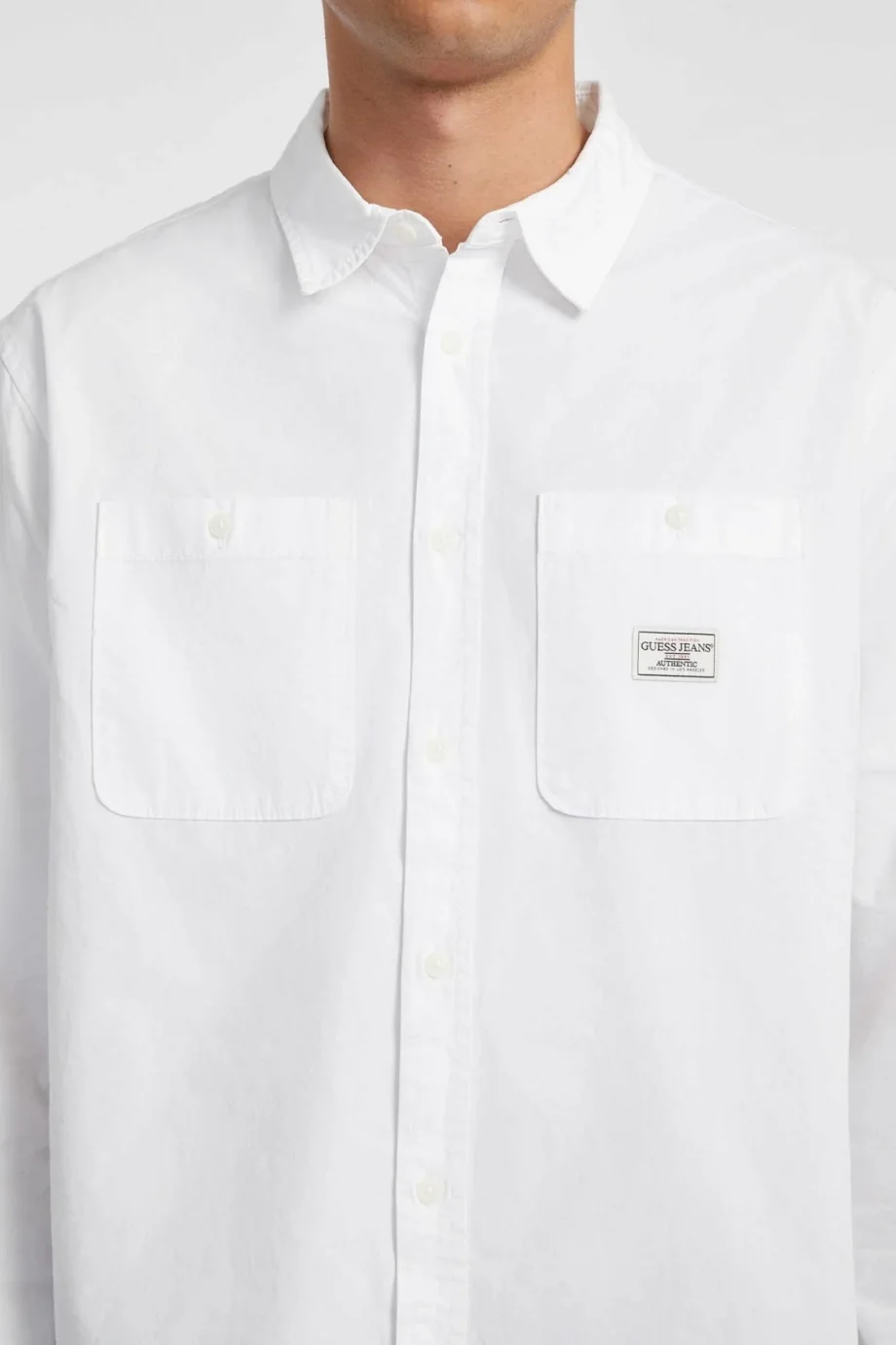 Guess  Erkek Beyaz Regular Fit Gömlek M4YH37WGCF1-G011