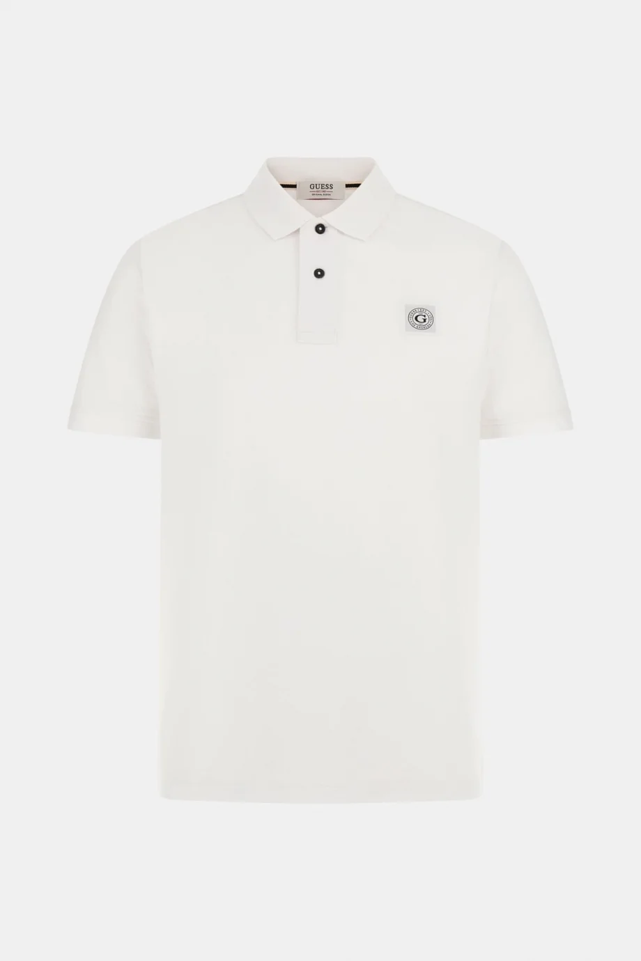 Guess Washed Erkek Beyaz Slim Fit Polo T-Shirt M2YP24KC9T1-G011