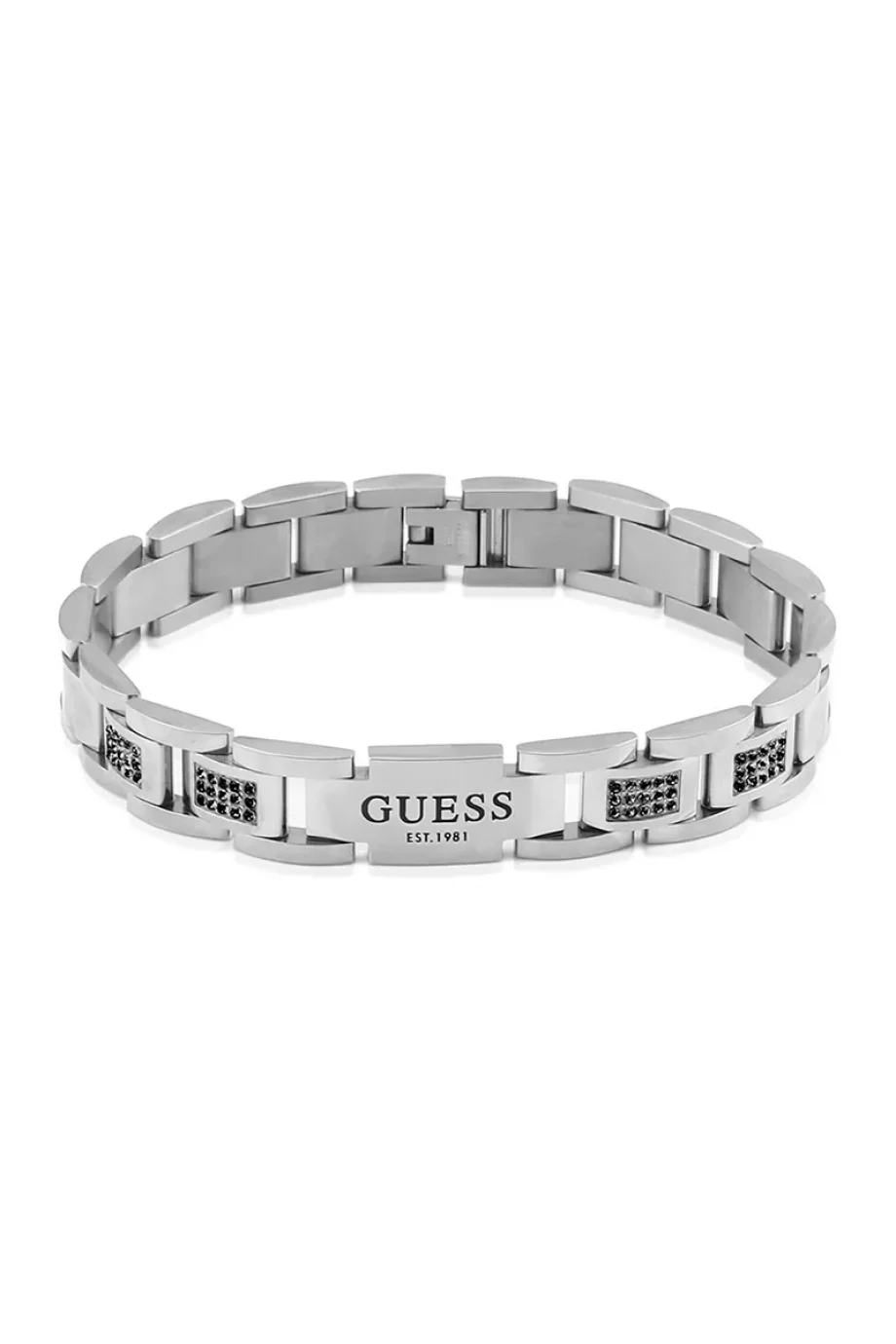 Guess Erkek Metalik Gri Bileklik JGUJUMB01342JWSTBKTU