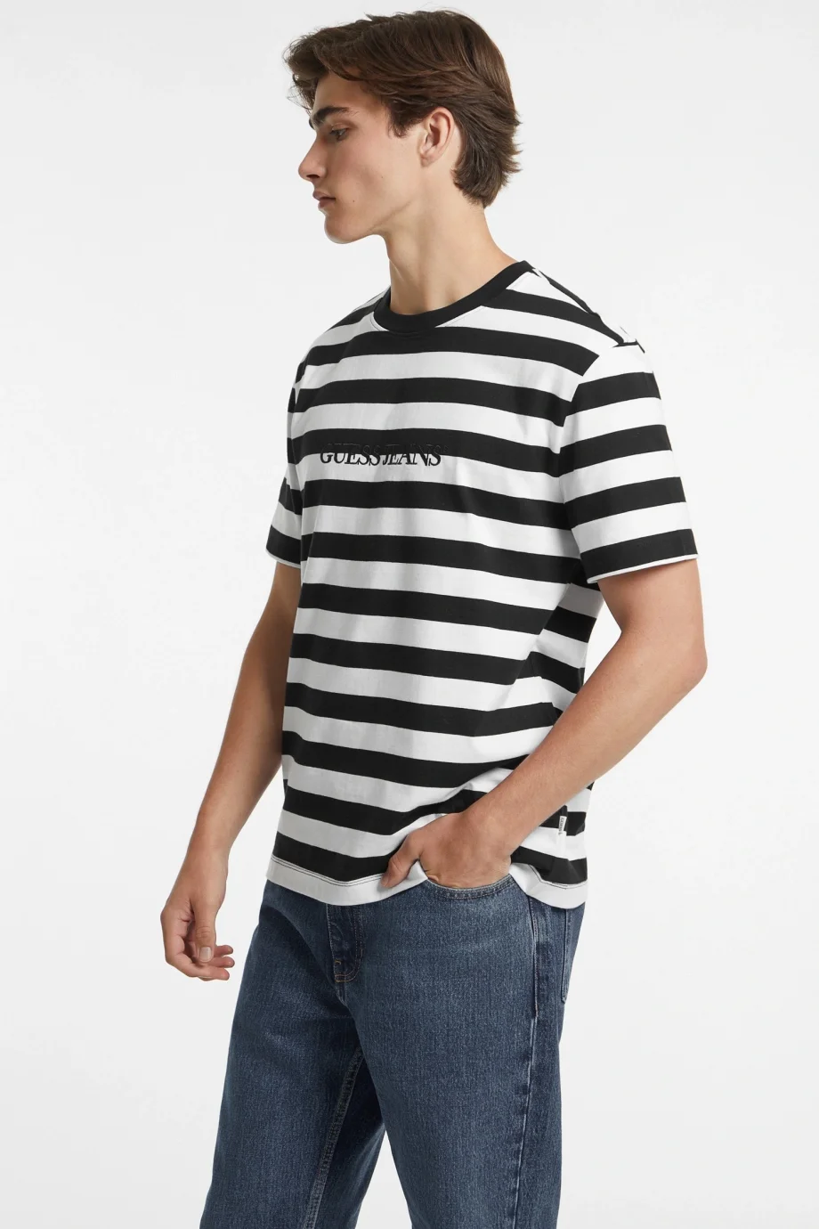 Guess Jeans Gj Ss Cn Reg Erkek Çok Renkli Regular Fit T-Shirt M4YI84K9XF1-S052