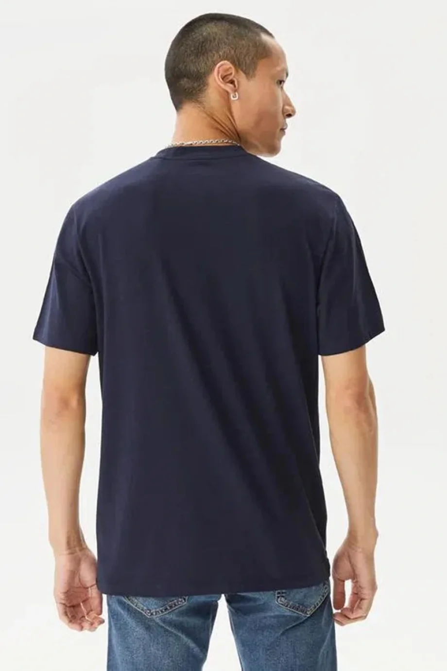 Guess HEDLEY SS T-SHIRT Erkek Lacivert T-shirt Z2YI12JR06K-G7V2