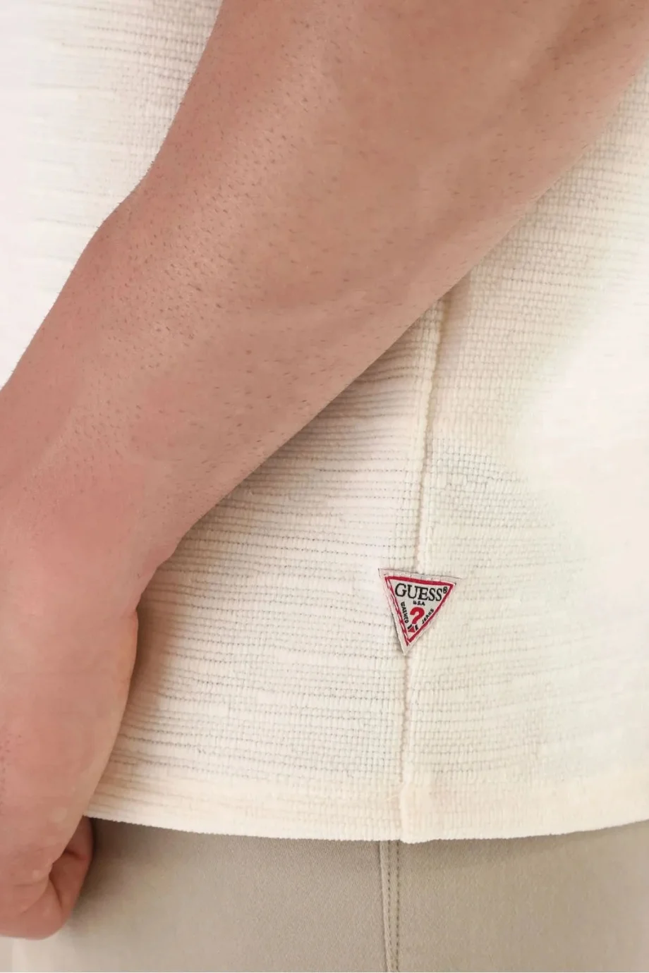 Guess Erkek Hero Monologo Beyaz T-Shirt M5BP72KH510-G018