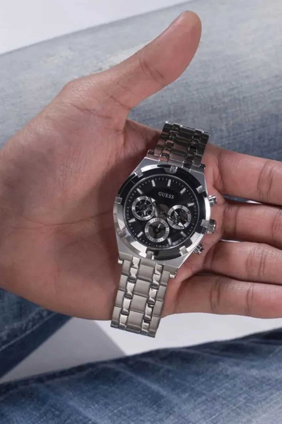 Guess Erkek Metalik Gri Kol Saati GUGW0260G1