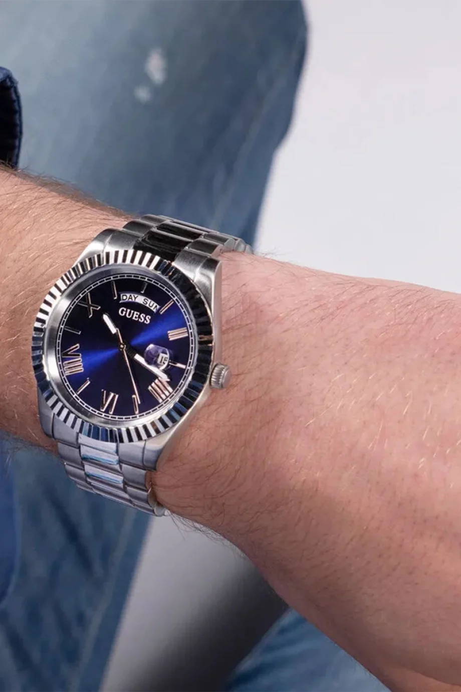 Guess Erkek Metalik Gri Kol Saati GUGW0265G7