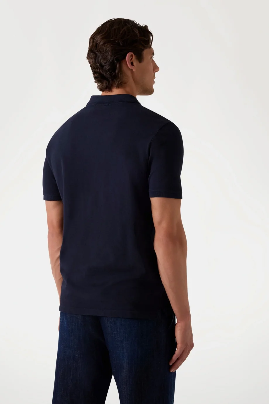 Guess Washed Erkek Lacivert Slim Fit Polo T-Shirt M2YP24KC9T1-G7V2