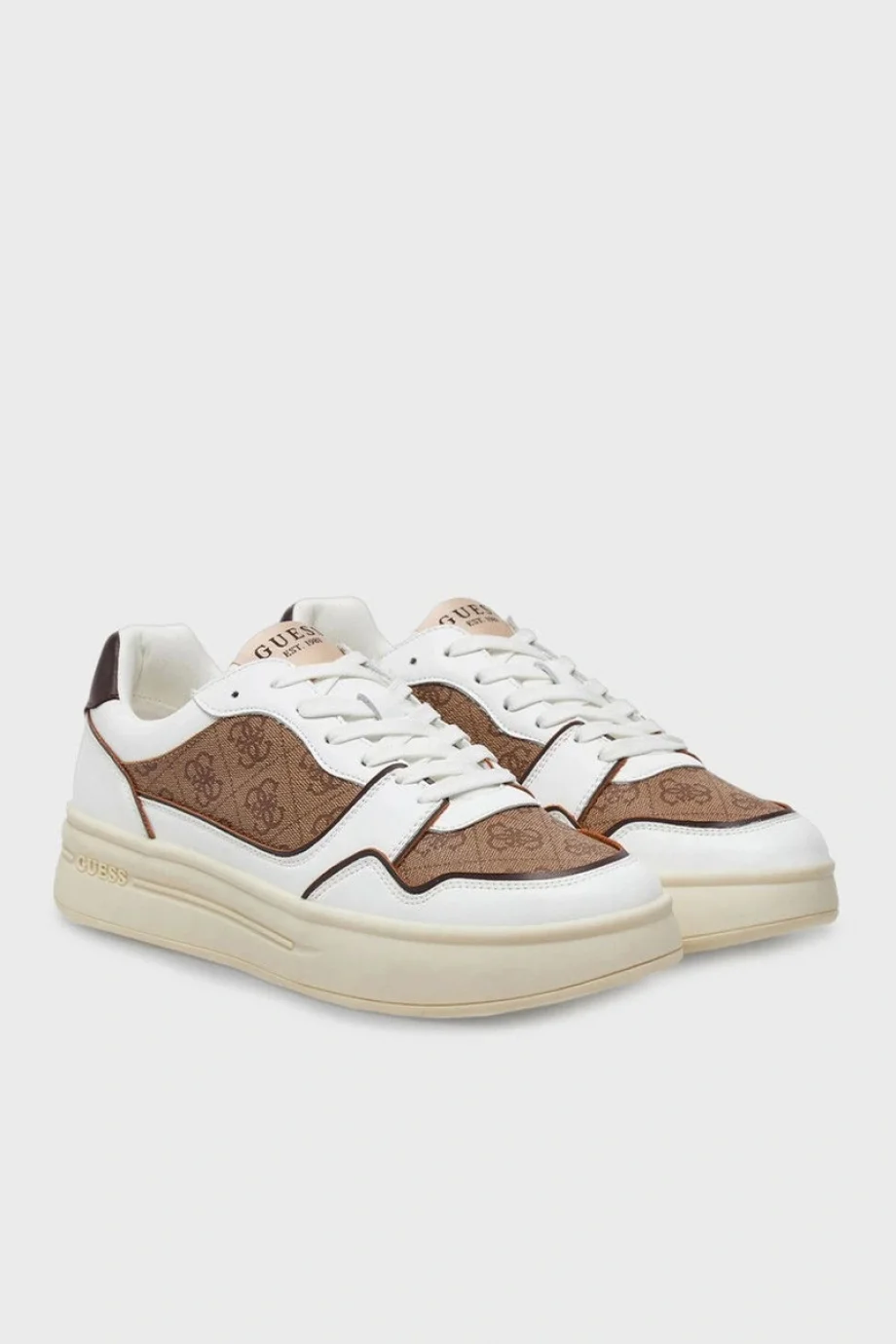 Guess Winno Ii Erkek Bej/Kahverengi Deri Sneaker FMJWIILEA12-BEIBR