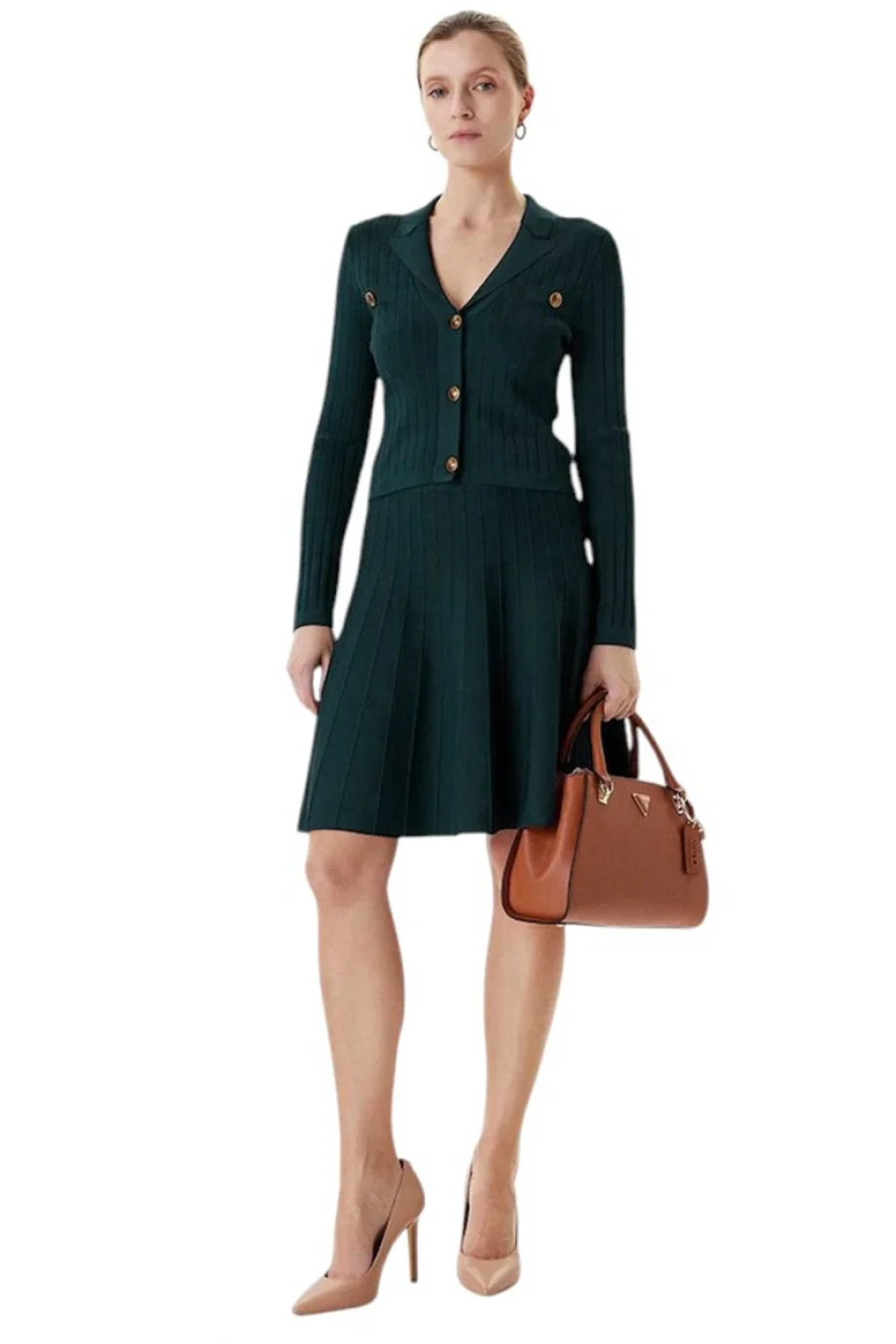 Guess Felicit Kadın Çok Renkli Triko Hırka W5YR11Z0130-A807