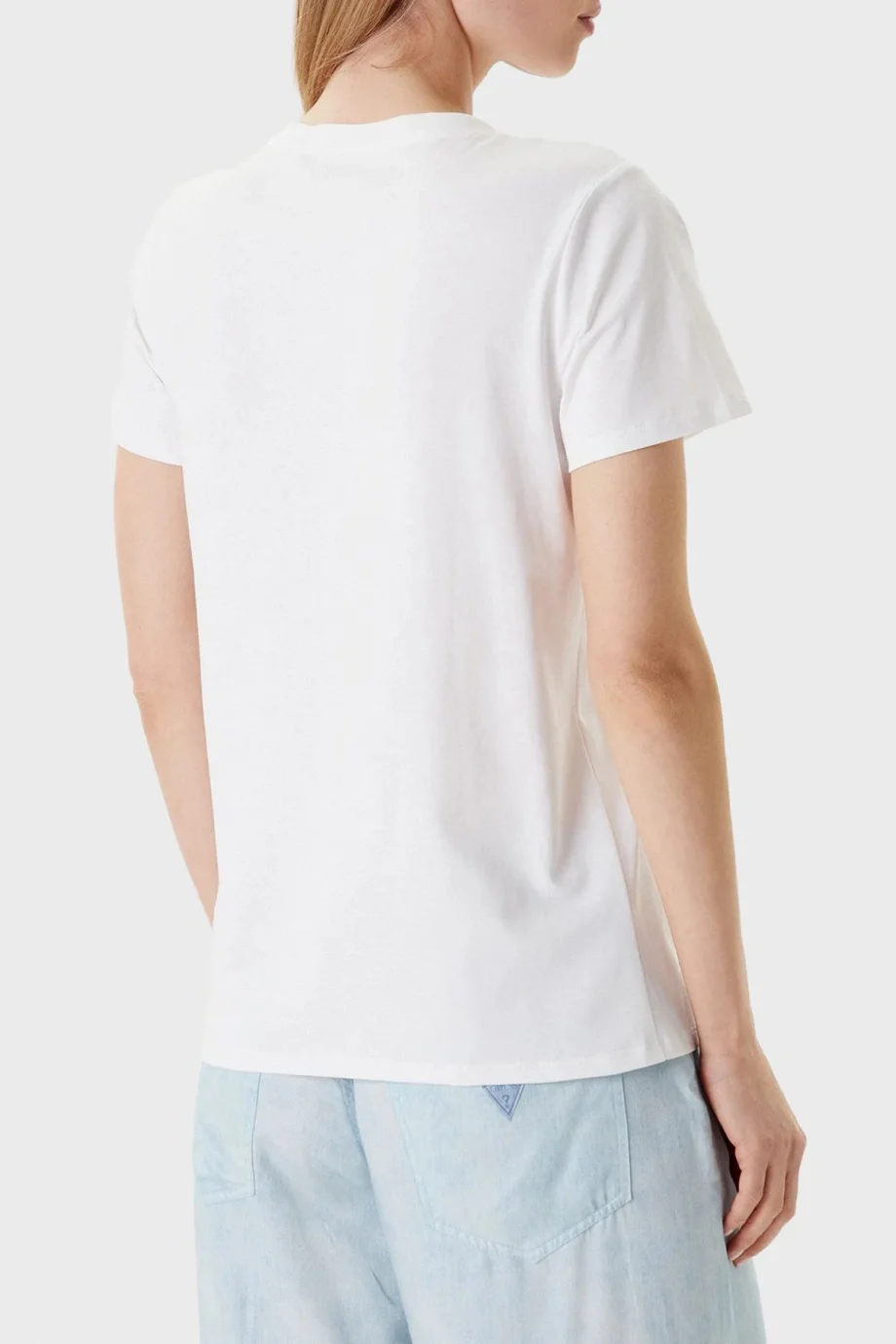 Guess Flower Kadın Beyaz Regular Fit T-Shirt W5YI38I3Z14-G011