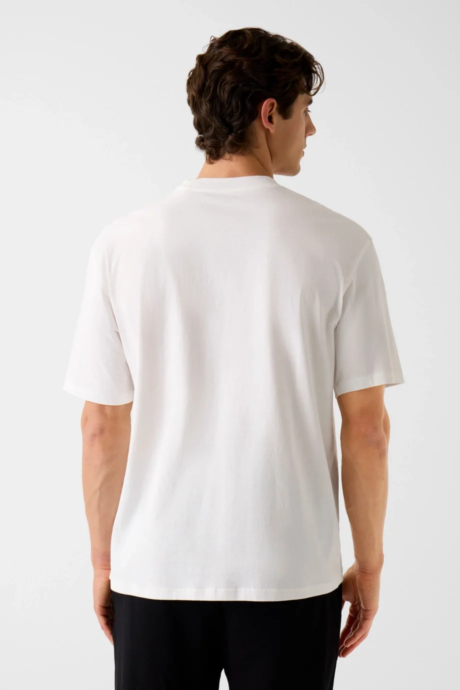 Guess Giano Bisiklet Yaka Kısa Kollu Erkek Beyaz T-shirt Z6RI16I3Z14-G018