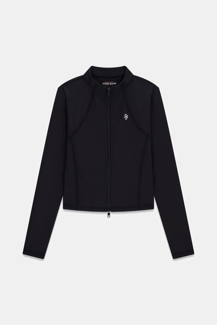 Guess GJ Aktif Tam Fermuarlı Kadın Siyah Ceket W6RP34K1092-JBLK