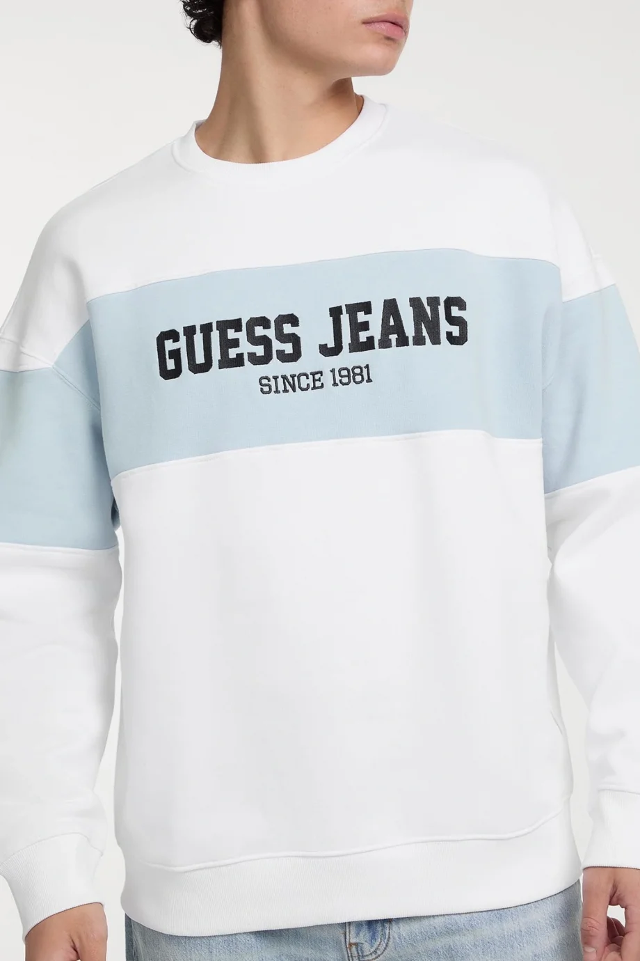 Guess Gj Cn Os Erkek Beyaz Sweatshirt M4BQ39K9V31-G011