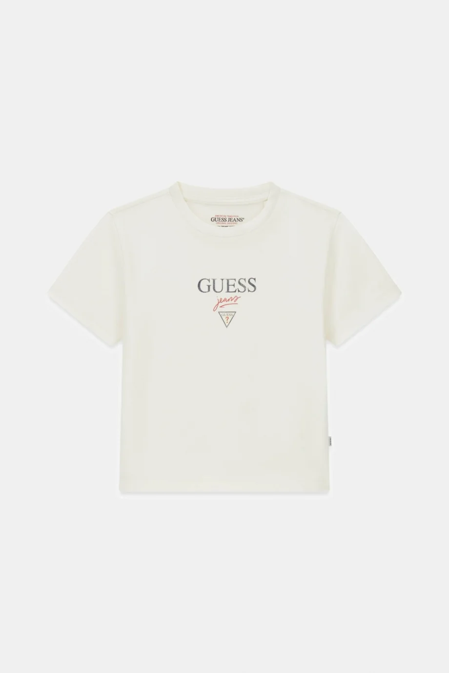 Guess GJ Kısa Kollu Bisiklet Yaka Baby Baker Kadın Krem T-shirt W6RI15J1314-G053