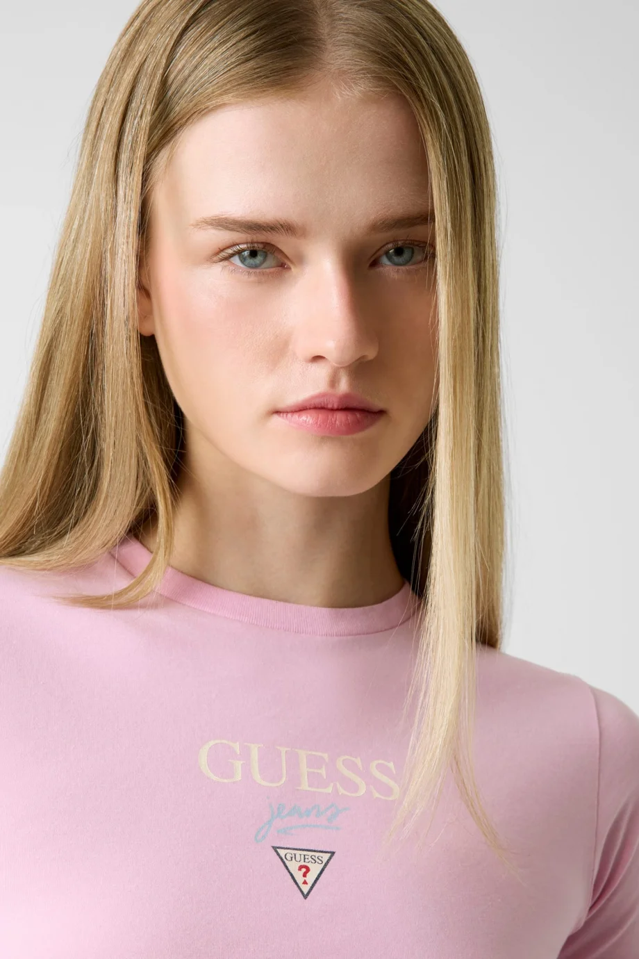 Guess GJ Kısa Kollu Bisiklet Yaka Baby Baker Kadın Pembe T-shirt W6RI15J1314-G65F