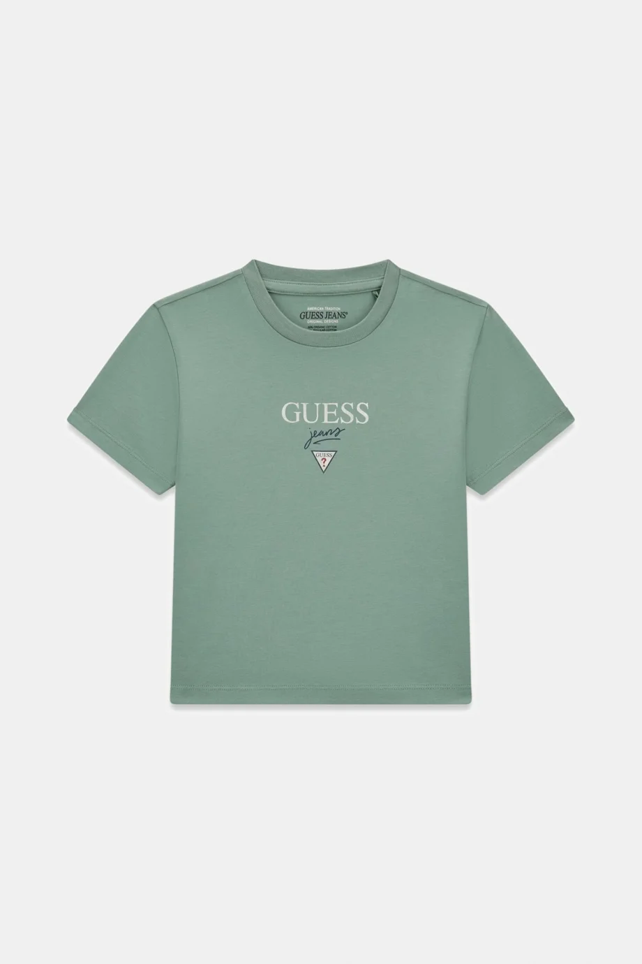 Guess GJ Kısa Kollu Bisiklet Yaka Baby Baker Kadın Yeşil T-shirt W6RI15J1314-G8FD