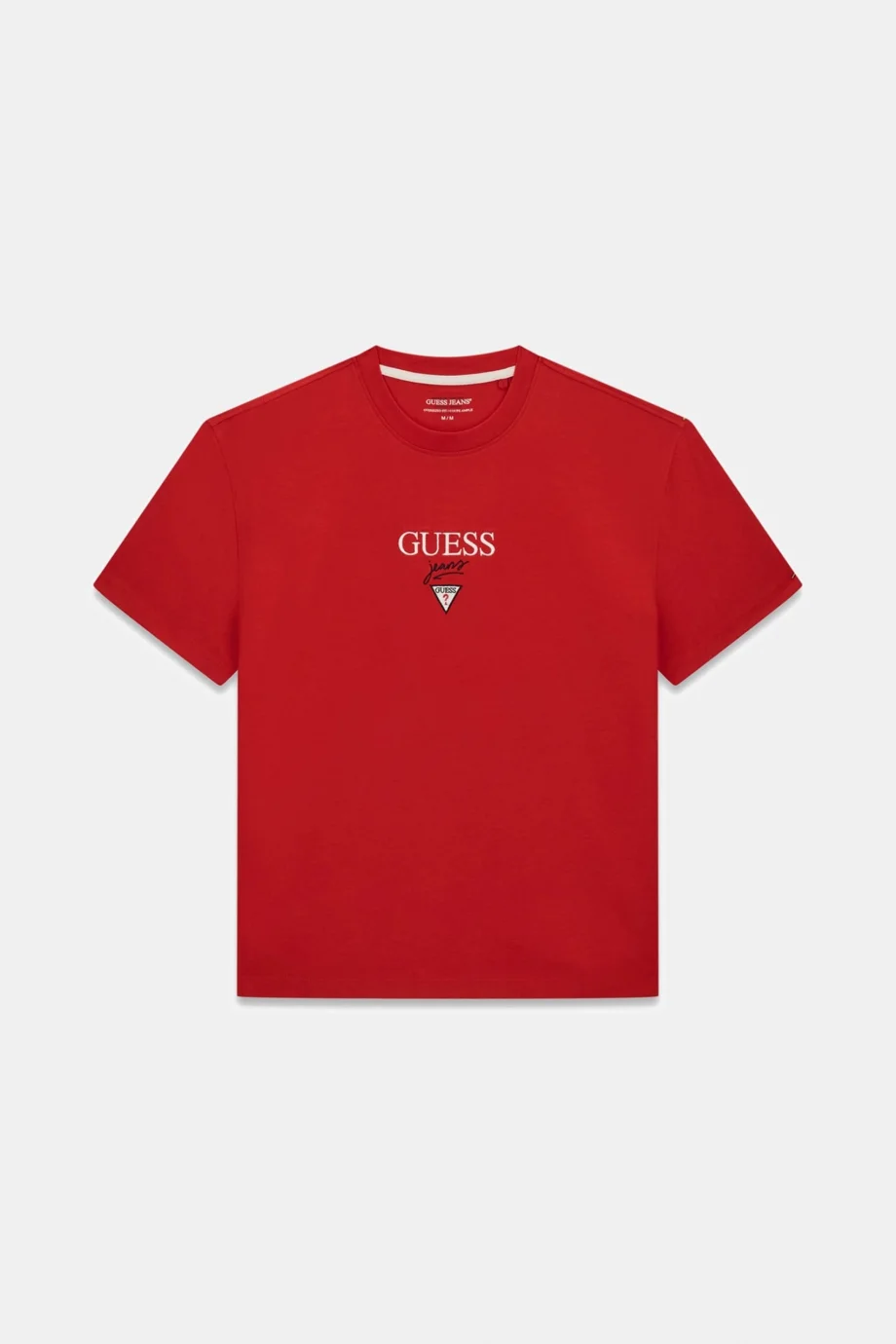 Guess GJ Kısa Kollu Büyük Beden Baker Logolu Erkek Kırmızı T-shirt M6RI45K8HM0-G585