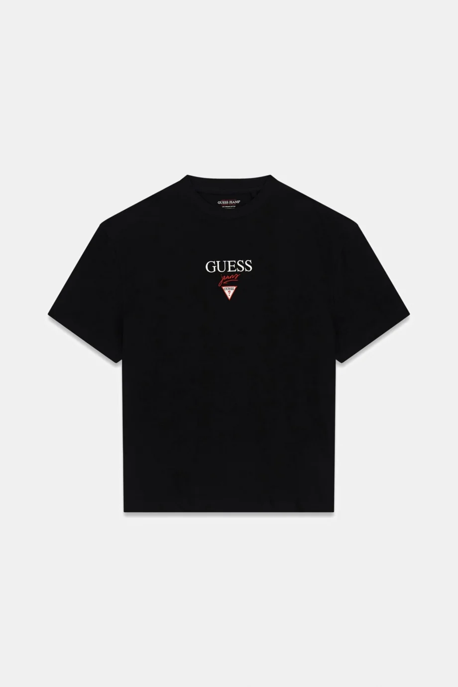 Guess GJ Kısa Kollu Büyük Beden Baker Logolu Erkek Siyah T-shirt M6RI45K8HM0-JBLK