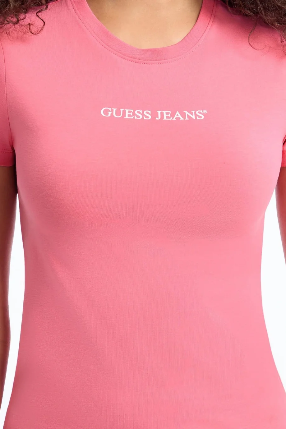 Guess Gj Ss Cn Slim Kadın Pembe Slim Fit T-Shirt W4YI01J1314-A619