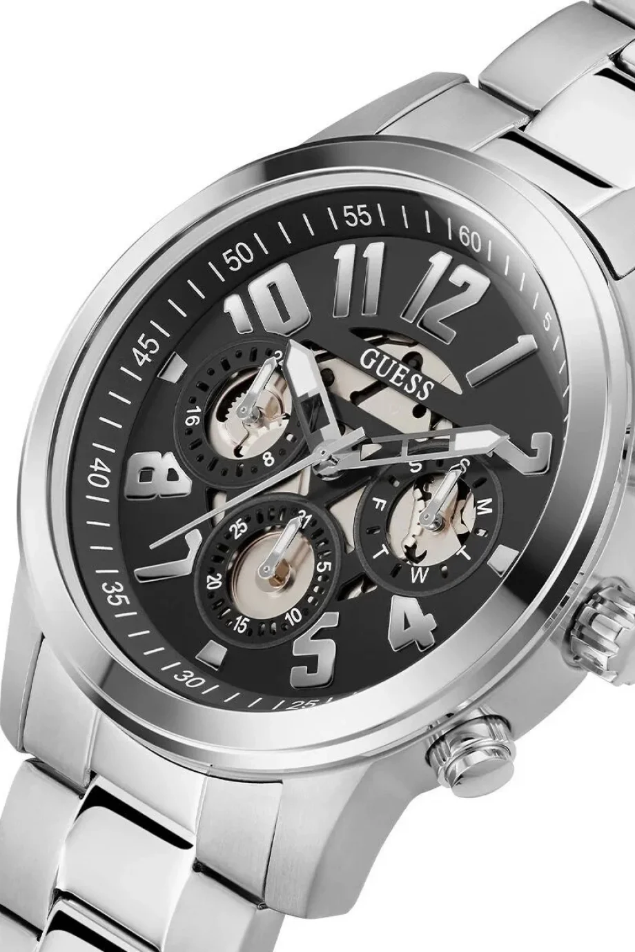 Guess Erkek Metalik Gri Kol Saati GUGW0627G1