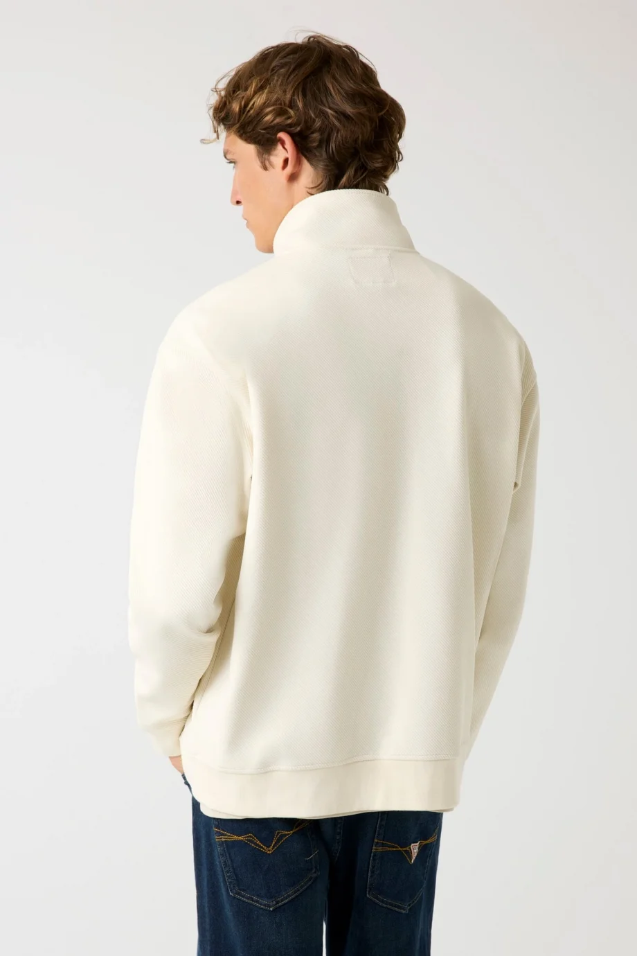 Guess Harris Erkek Krem Sweatshirt M5BQ18K0552-G1CV