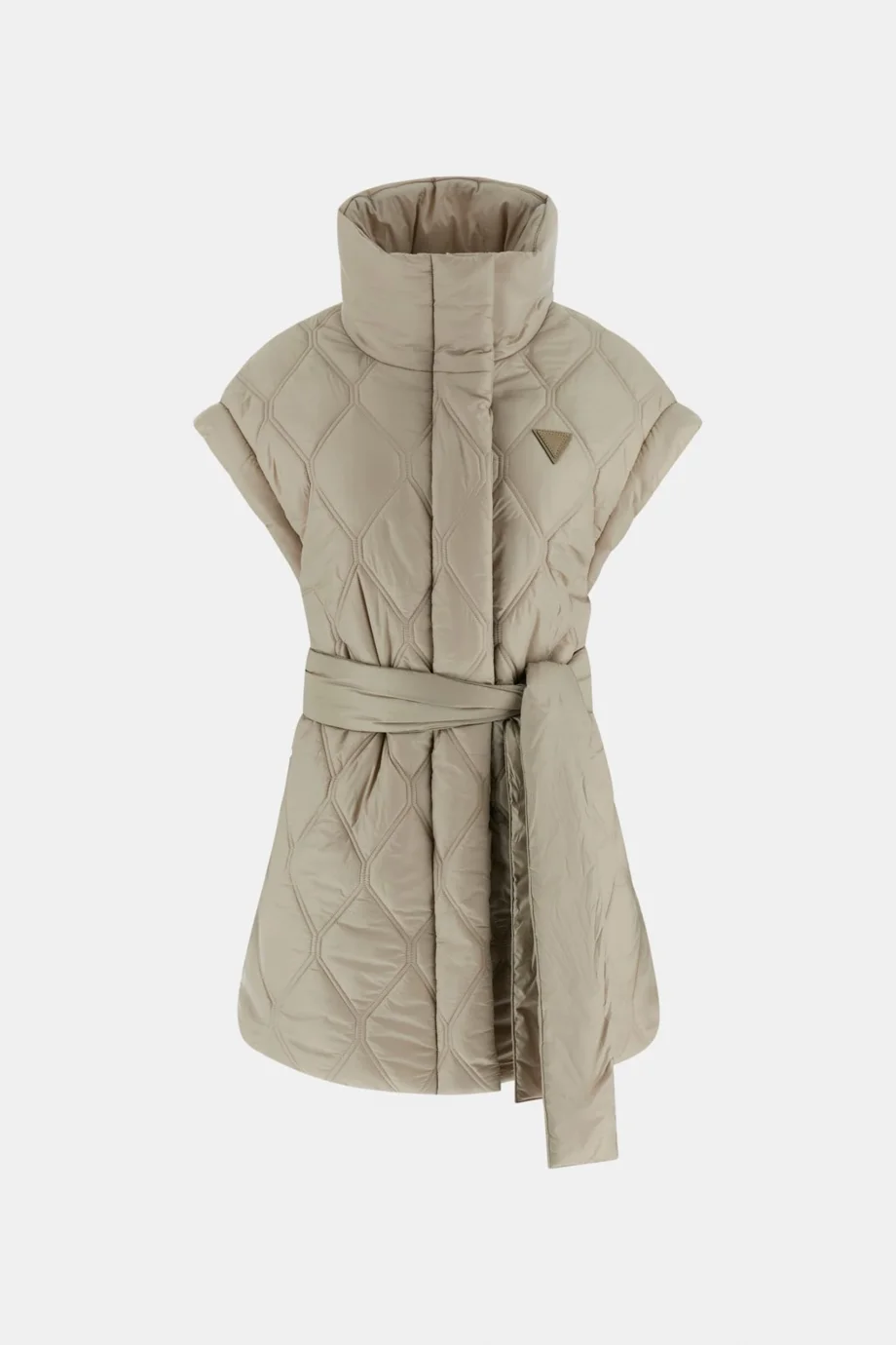 Guess Hilma Kolsuz Şişme Kadın Bej Yelek V6RN01WL832-G1O3