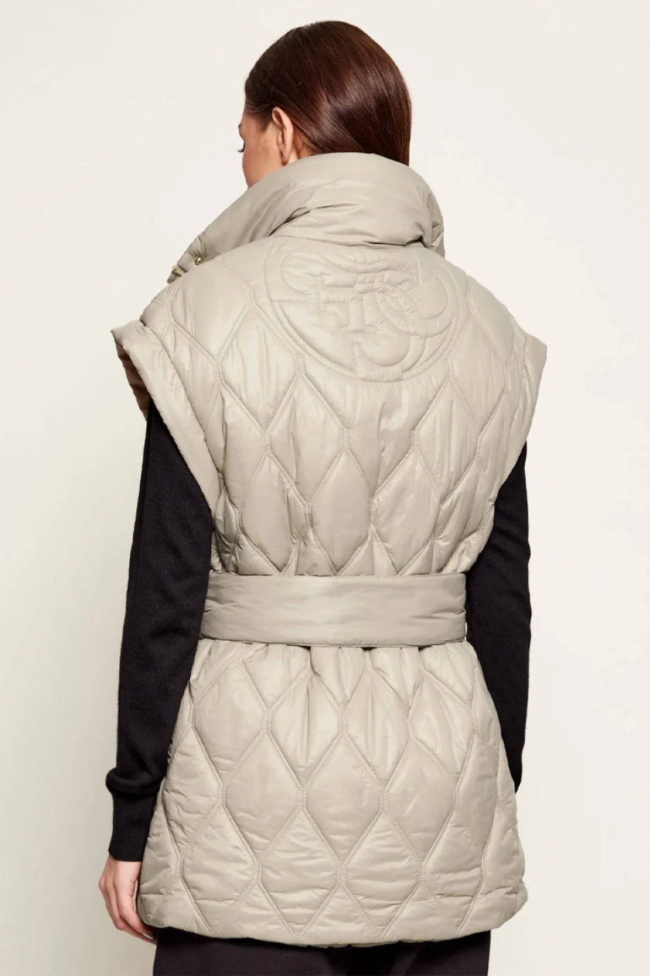 Guess Hilma Kolsuz Şişme Kadın Bej Yelek V6RN01WL832-G1O3