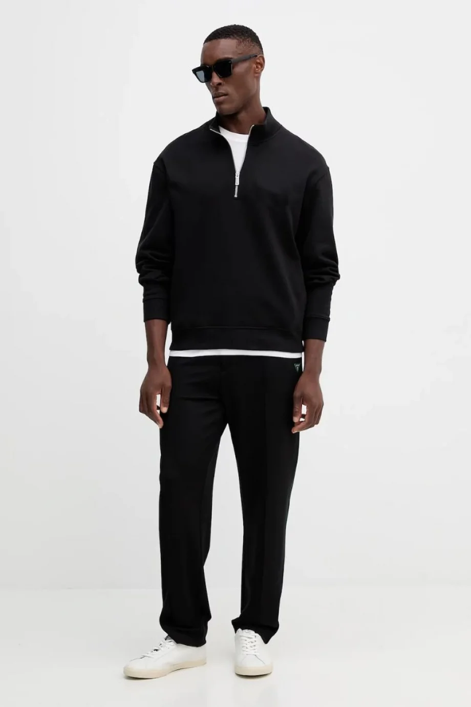 Guess Interlock Erkek Siyah Slim Fit Eşofman Altı M5YB18KCBR2-JBLK