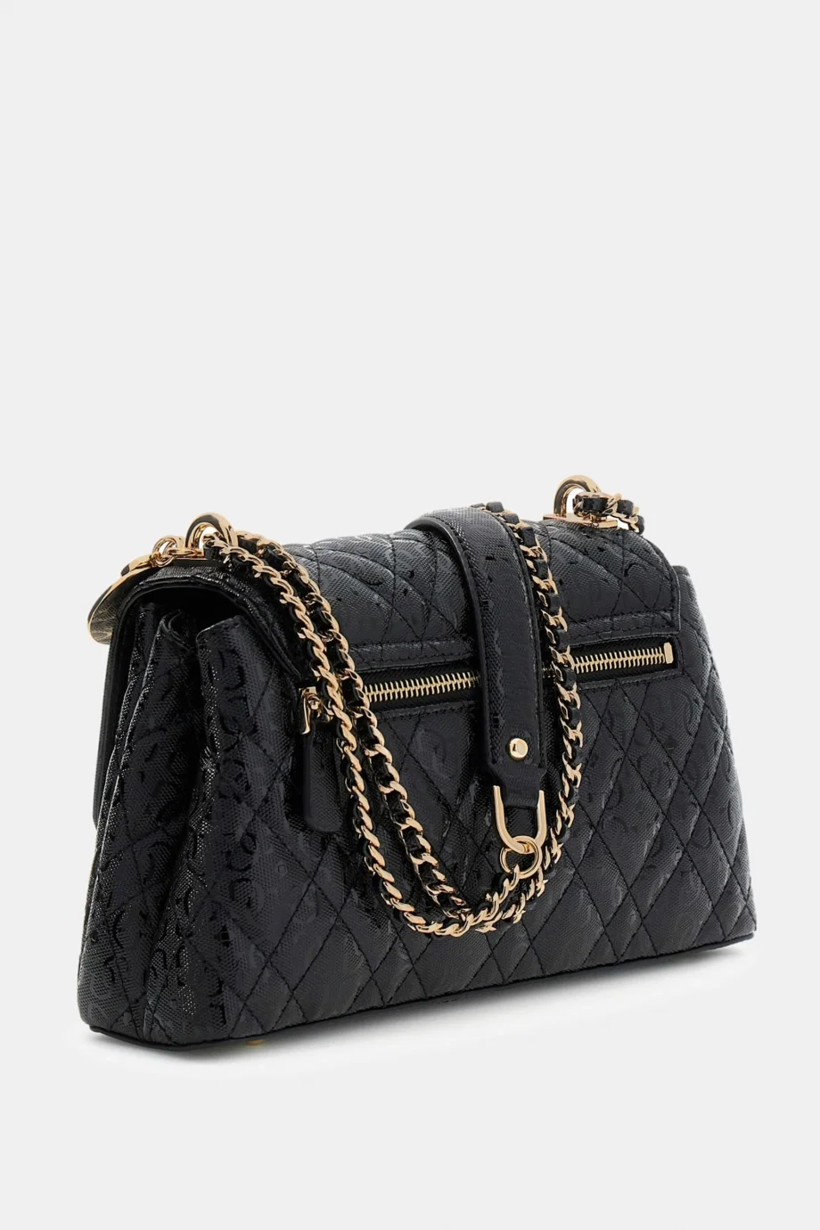 Guess Isemay Dönüştürülebilir Askılı Kapaklı Kadın Siyah Çapraz Çanta HWGG9628210-BLA