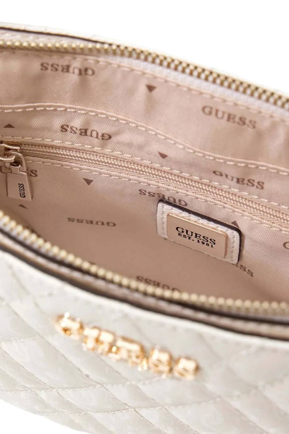 Guess Isemay Mini Çapraz Askılı Kadın Beyaz Çapraz Çanta HWGG9628720-OFF