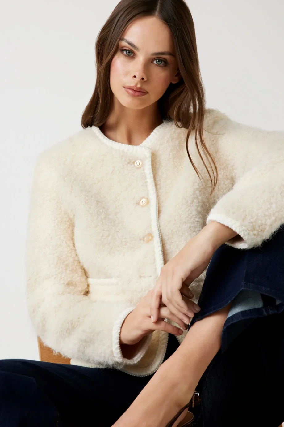 Guess Ivana Kadın Beyaz Kürk W5BL69W3860-F0D9