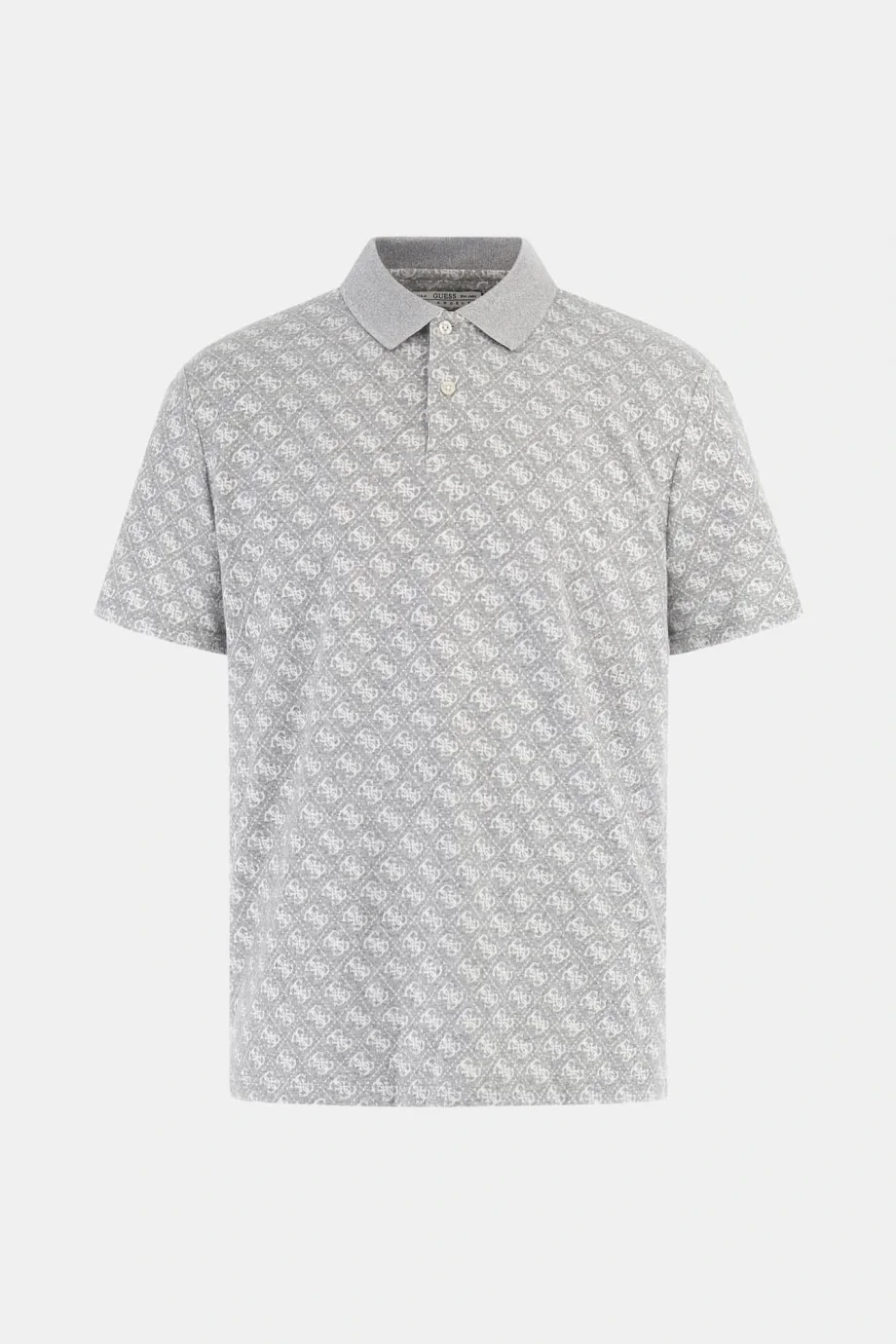 Guess Jacquard Erkek Gri Regular Fit Polo T-Shirt M5BP09K0911-FJ9E