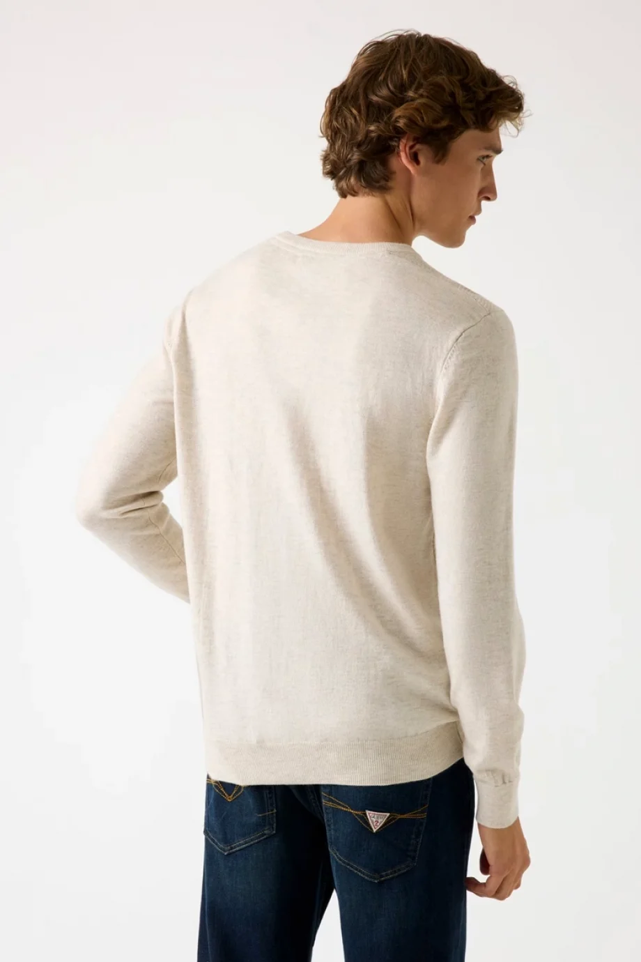 Guess Jamaar Erkek Krem Yün Karışımlı  Kazak  M5BR08Z0432-LOH