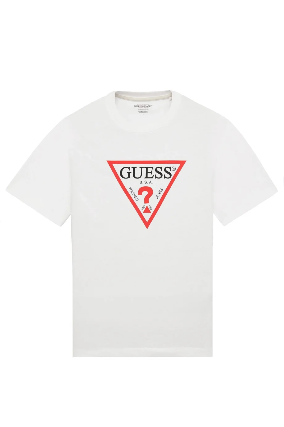 Guess  Erkek Beyaz Oversize Fit T-Shirt M4YI45K8FQ4-G011