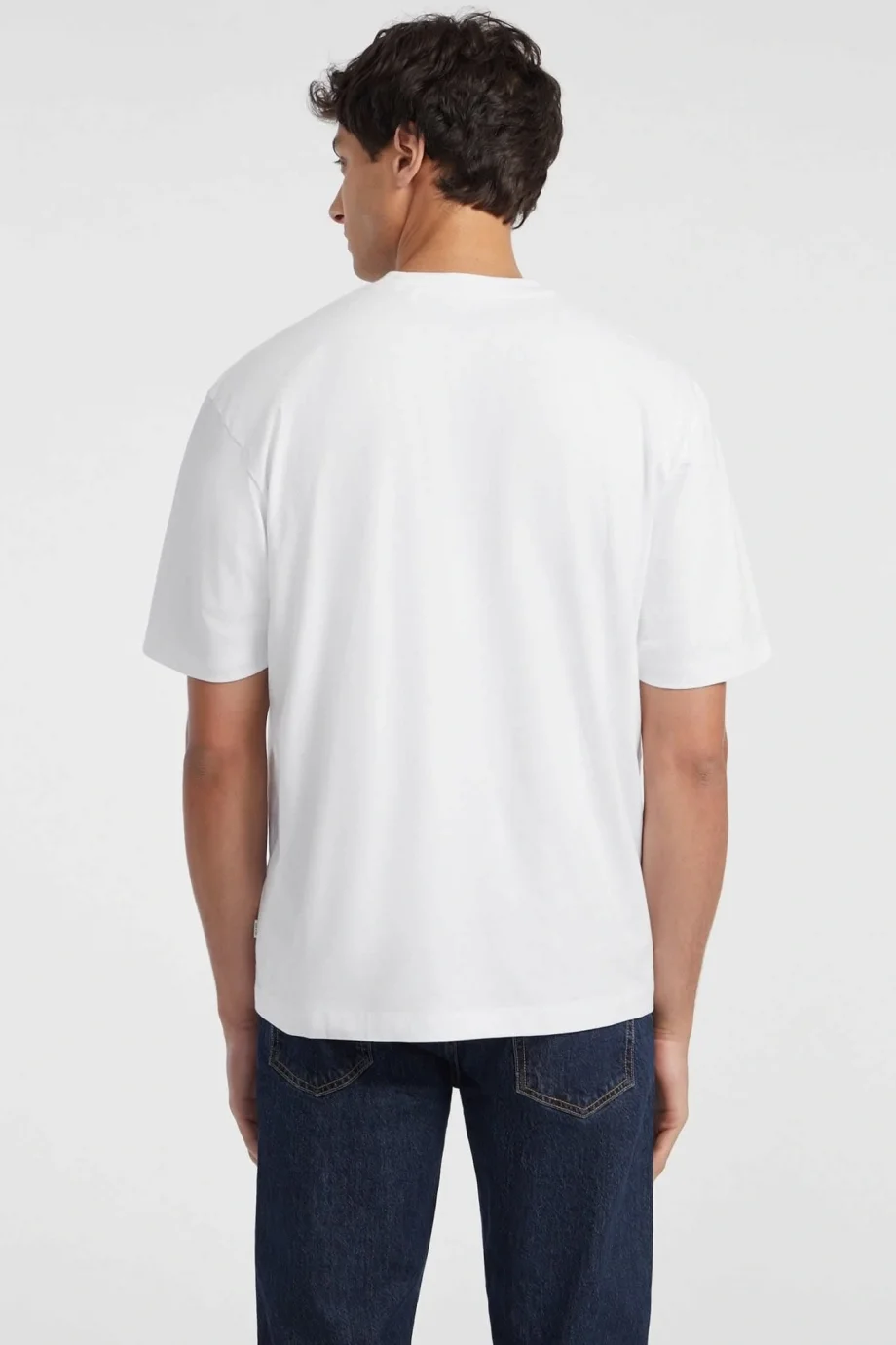 Guess  Erkek Beyaz Oversize Fit T-Shirt M4YI45K8FQ4-G011