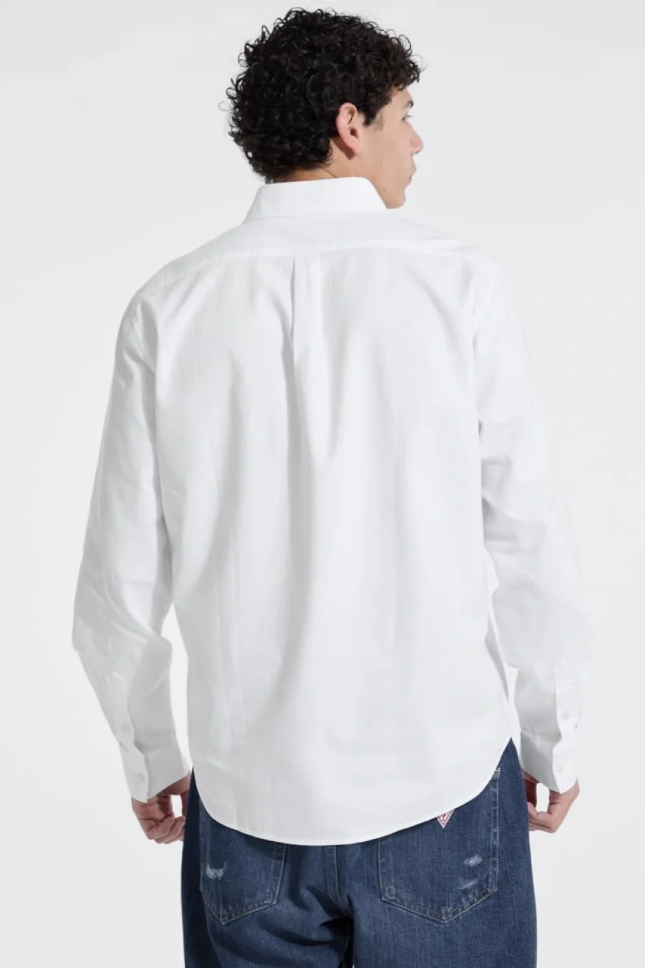 Guess Jeans Erkek Beyaz Regular Fit Gömlek M5YH64WHFK1-G011