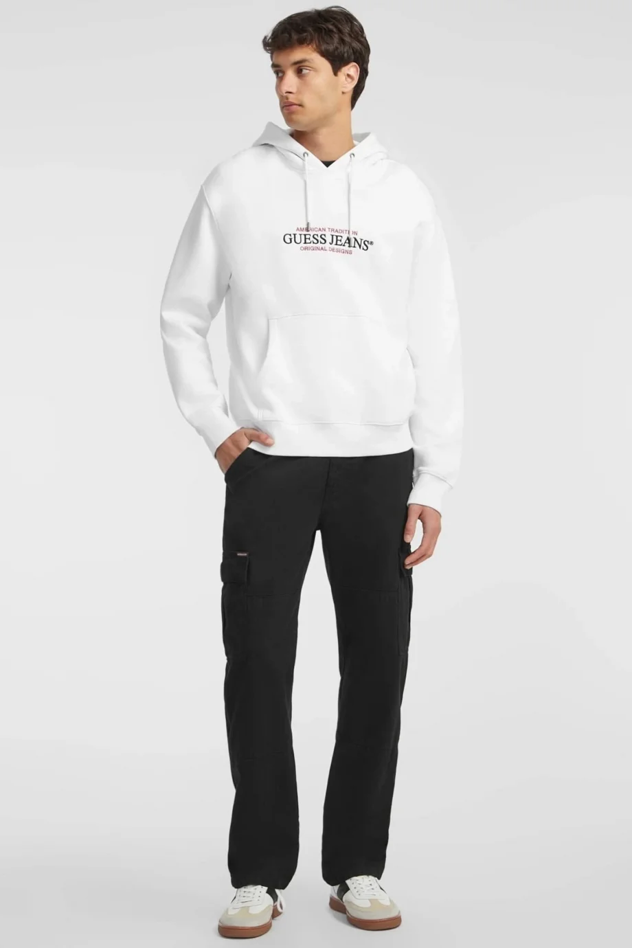 Guess  Erkek Beyaz Sweatshirt M4YQ23K9V31-G011