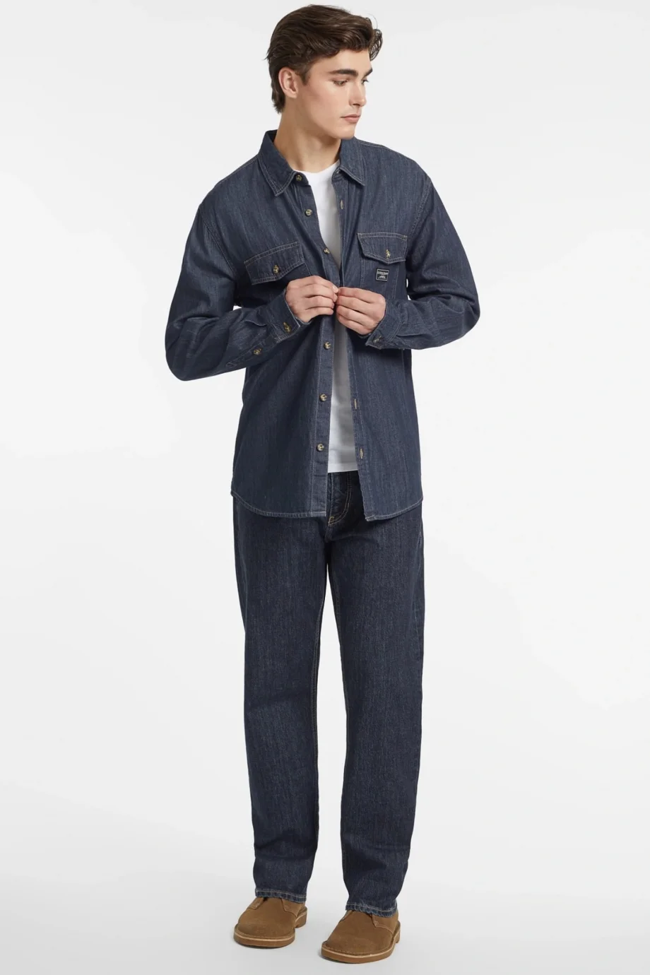 Guess Jeans Erkek Çok Renkli Regular Fit Denim Gömlek M4BH56D5EI4-GJDA