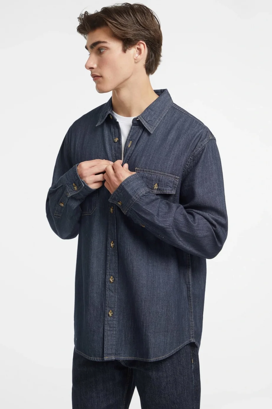 Guess Jeans Erkek Çok Renkli Regular Fit Denim Gömlek M4BH56D5EI4-GJDA