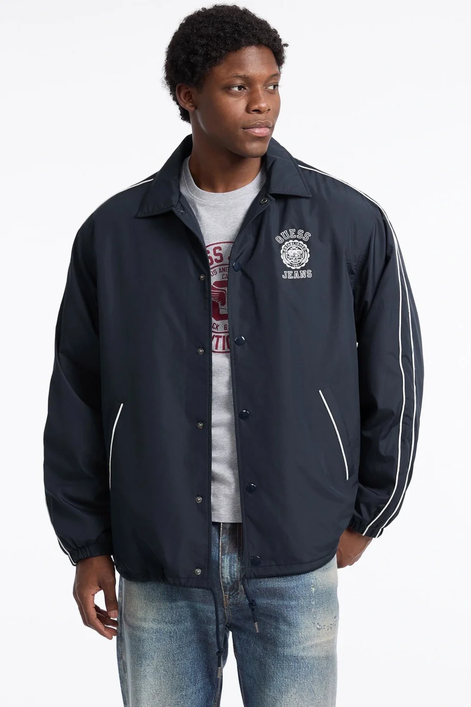 Guess Jeans Erkek Lacivert Ceket M5YL20WHF02-A71W