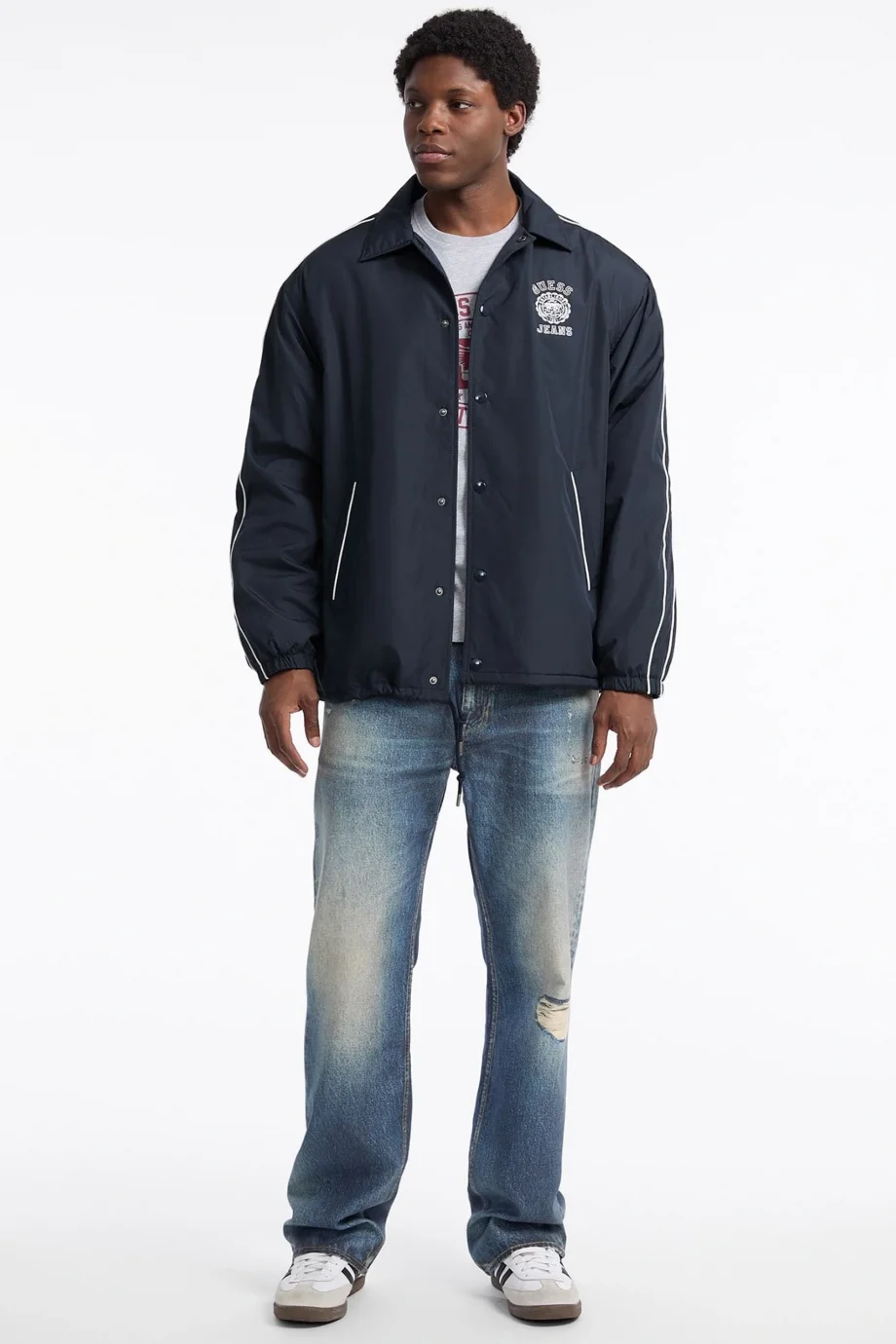 Guess Jeans Erkek Lacivert Ceket M5YL20WHF02-A71W