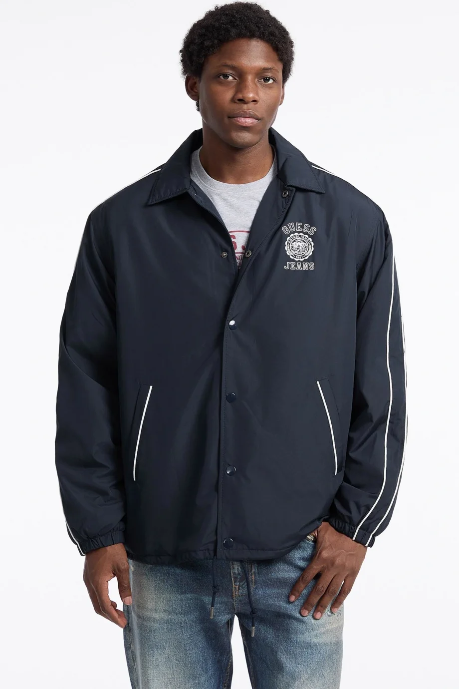 Guess Jeans Erkek Lacivert Ceket M5YL20WHF02-A71W