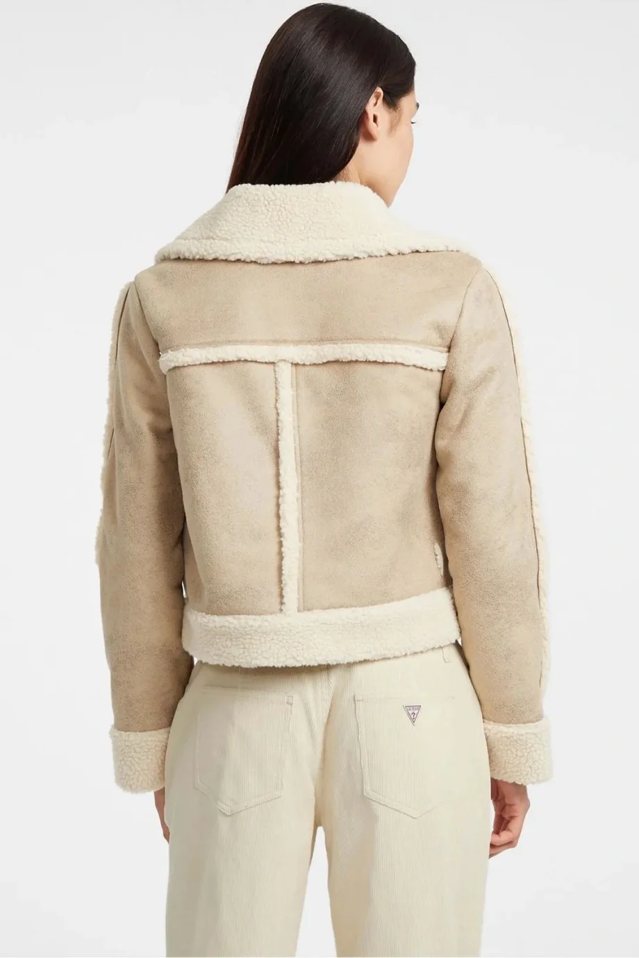 Guess Jeans Kadın Bej Ceket W5BL13W1862-A117