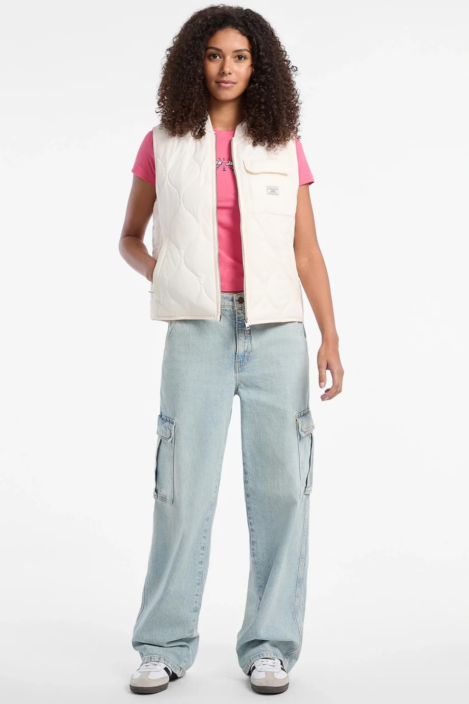 Guess Jeans Kadın Beyaz Yelek W5YN76WHG02-G054