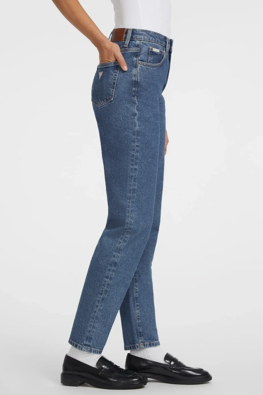 Guess Jeans Kadın Mavi Relaxed Fit Jean W4YA0DD5CC3-M3DW