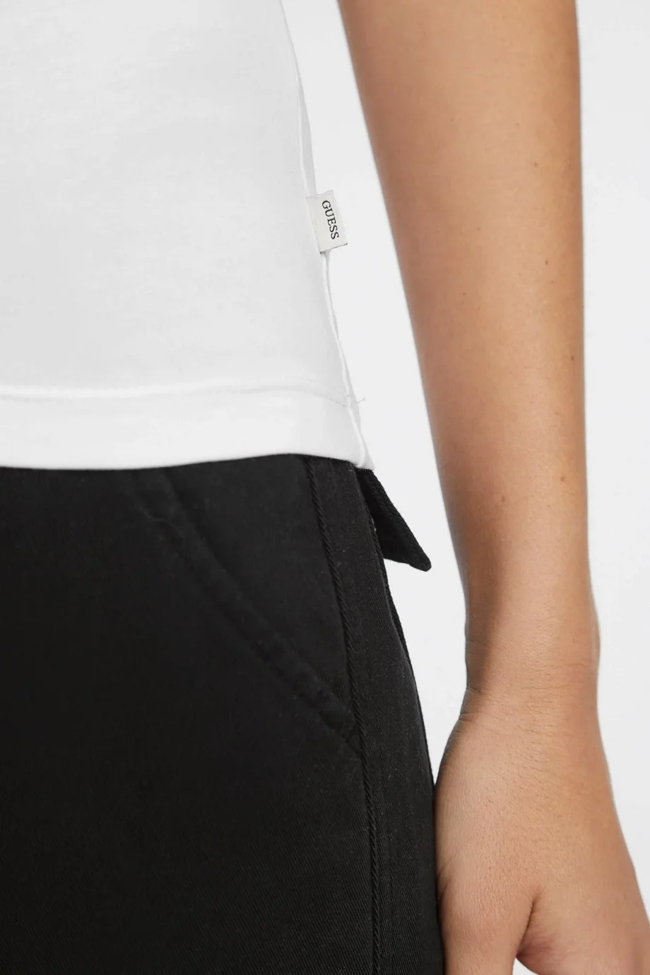 Guess Gj Ls Kadın Beyaz Slim Fit T-Shirt W4YI23J1314-G011