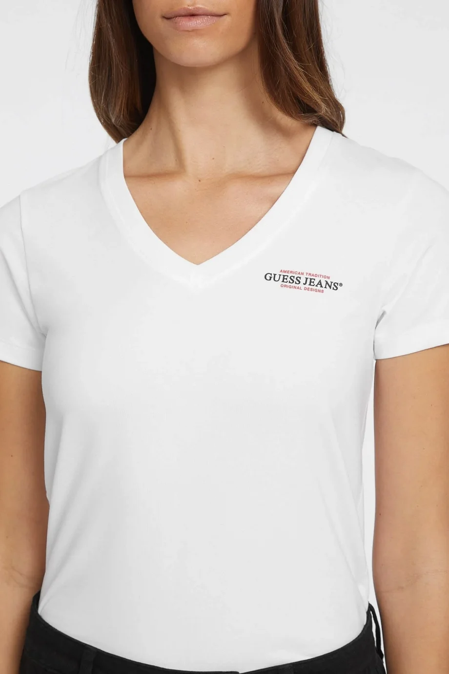 Guess Gj Ls Kadın Beyaz Slim Fit T-Shirt W4YI23J1314-G011