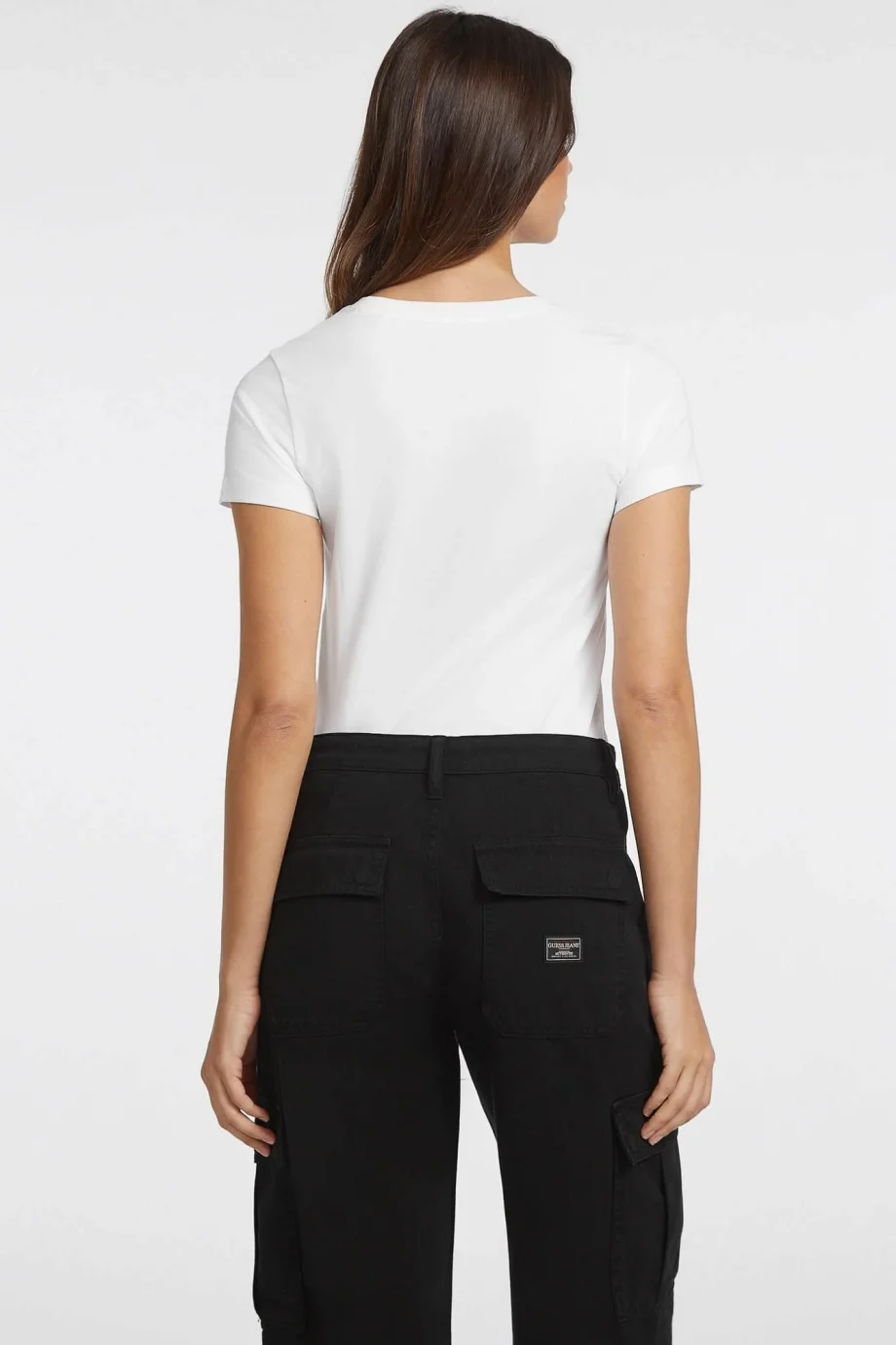 Guess Gj Ls Kadın Beyaz Slim Fit T-Shirt W4YI23J1314-G011