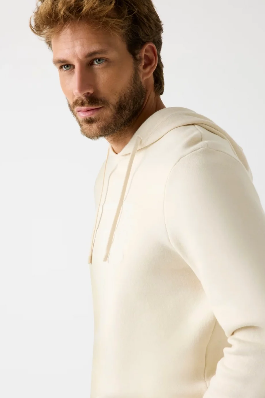 Guess Joby Erkek Krem Sweatshirt M5BR18Z0470-G1CV