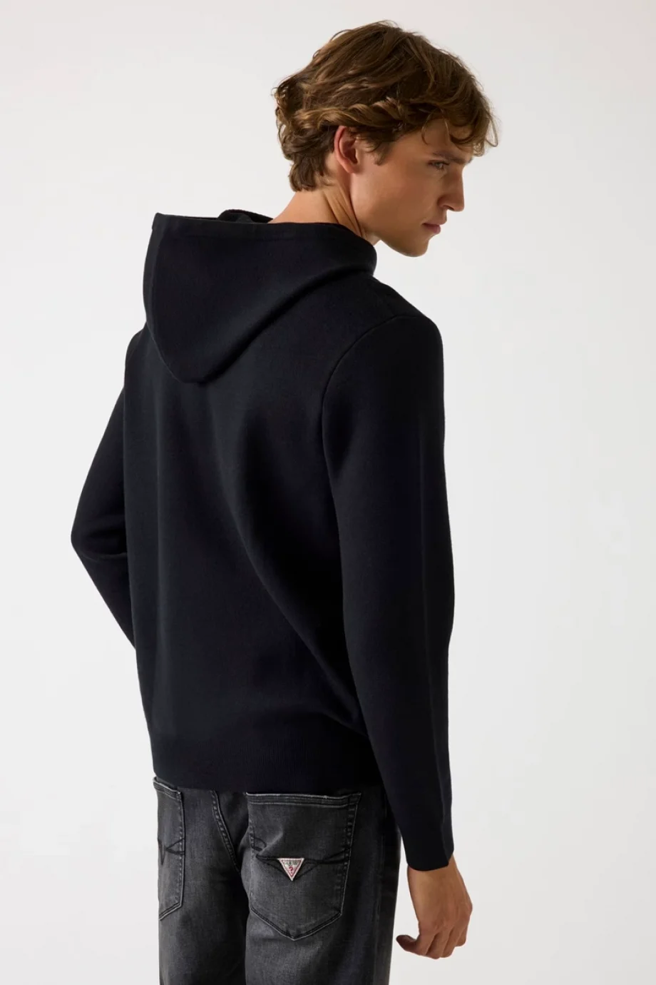 Guess Joby Erkek Siyah  Sweatshirt M5BR18Z0470-JBLK