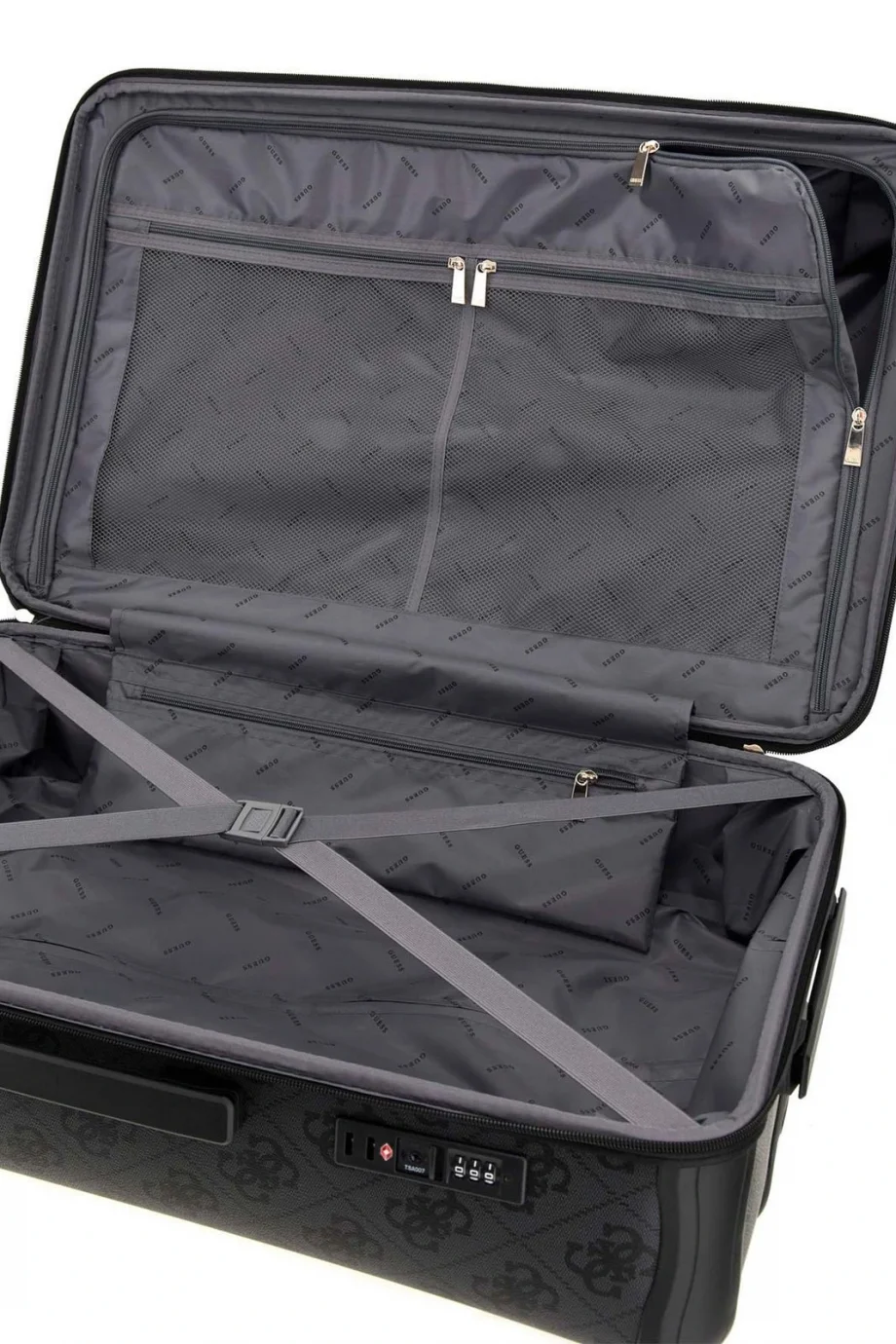 Guess Berta Kadın Antrasit Büyük Boy Valiz TWOB8688988-CLO