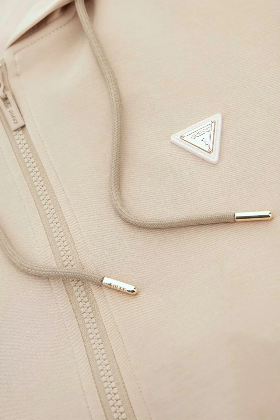 Guess OLYMPE FULL ZIP HOOD Kadın Kahverengi Eşofman Üstü V4YQ06KCAY2-G1L9